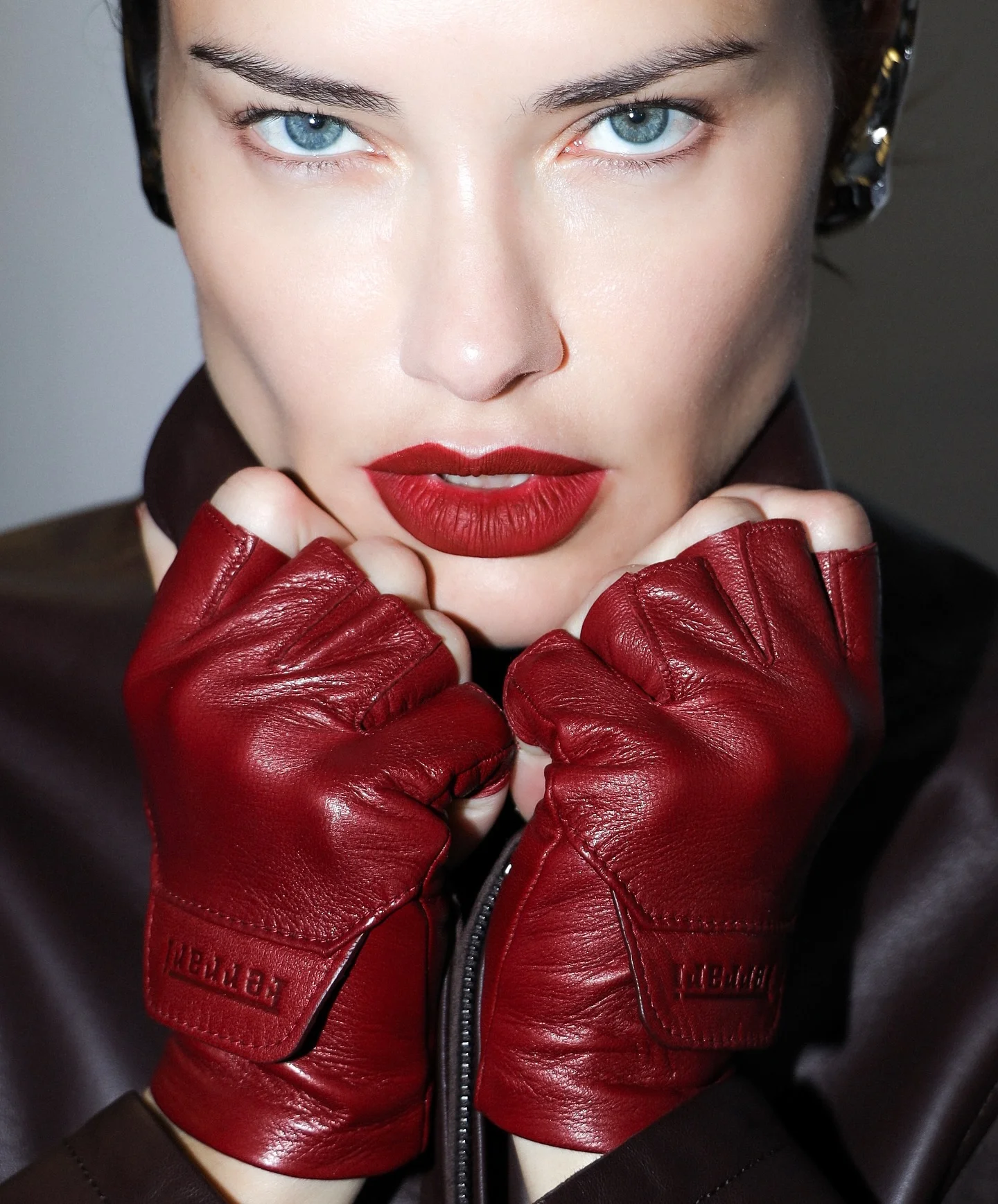 Ferrari - “If you ask any child to draw a car, they’ll draw a red one.”
Adriana - “ just ask my lips what I think about that #PowerOfRed #Ferrari 💋 #ferraristyle #ferrarifw25 @ferraristyle @rocco.iannone