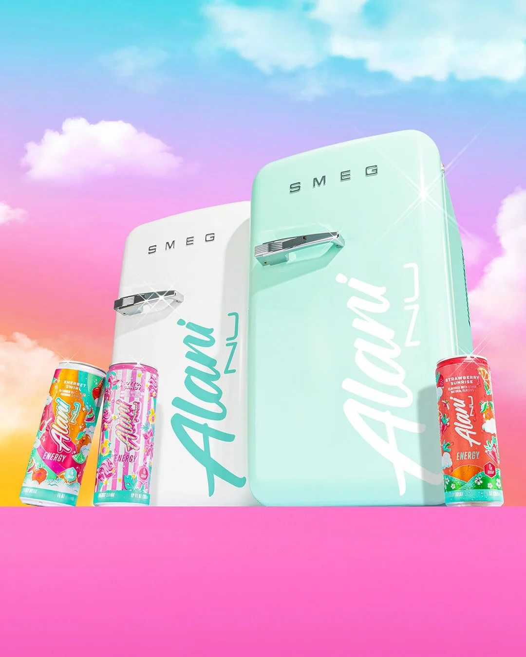 💕 MINI FRIDGE, MAJOR GIVEAWAY 💕​ (GIVEAWAY CLOSED)
​
We are SO back 🤭 Sherbet Swirl, Cotton Candy, AND Strawberry Sunrise Energy are HERE TO STAY 12.09🍦🍬☀️​
​
Because you glow hard, besties, we’re celebrating big! 100 FOLLOWERS will win a MINI FRIDGE stocked with a 12-pack of each returning fan fav ✨​
​
HOW TO ENTER:​
🧊 LIKE this post & TAG a bestie who manifested this sip!​
🧊 Make sure you both FOLLOW @AlaniNutrition.​
🧊 Share to your STORY for a bonus entry!​
​
Giveaway ends on 12/09/2025 at 12:00 PM EST. Must be 18+ and a US legal resident to enter. This giveaway is in no way affiliated with Instagram. Good luck! Note: Winners will be contacted directly via the @AlaniNutrition (https://www.instagram.com/AlaniNutrition/) Instagram account - No other accounts are represented by Alani Nutrition. ​
Go to https://www.alaninu.com/giveaway to see all Official Rules to enter! NO PURCHASE NECESSARY TO ENTER OR WIN. A PURCHASE DOES NOT INCREASE YOUR CHANCES OF WINNING. VOID ELSEWHERE AND WHEREVER PROHIBITED. Sponsor: Alani Nutrition, LLC.​
​
SMEG is a trademark owned by SMEG S.P.A